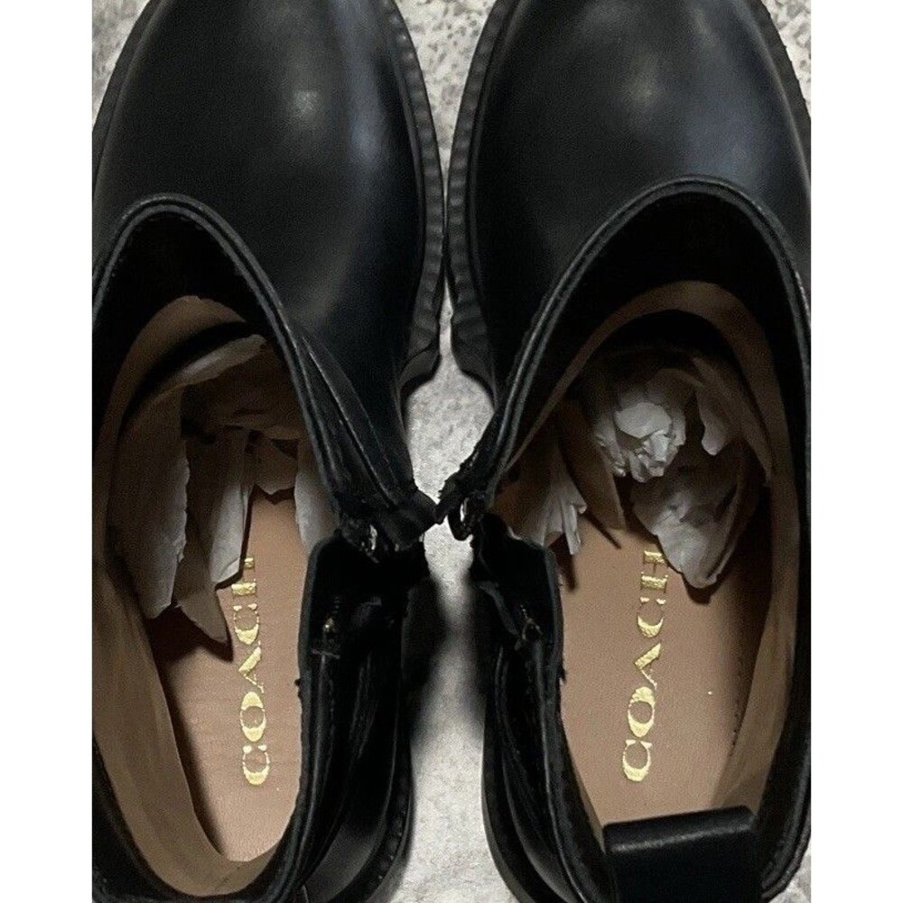 Coach Lacey Leather Women’s Bootie Black Size 6 B - Picture 5 of 11